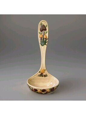 Arnel's 1970s Mushroom Ceramic Wall Ladle Cottagecore Kitchen Decor Boho